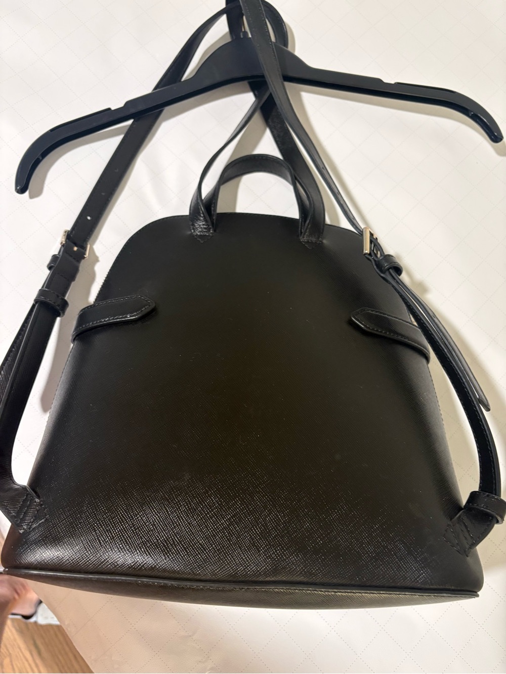kate spade Black Safiano Leather Backpack with Gold Logo - Picture 5 of 5
